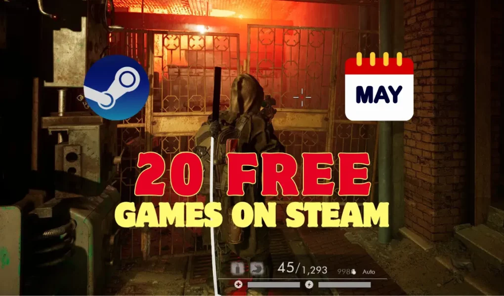 20 free games on steam - may 2025 rank